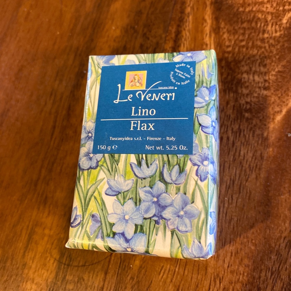 Le Veneri Linen-Lino-Flax 5.25 oz Bar Soap Italy